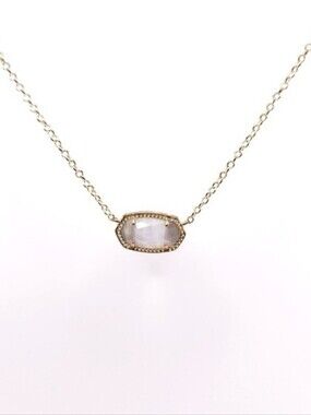 Kendra Scott Elisa Necklace Gray Cat Eye